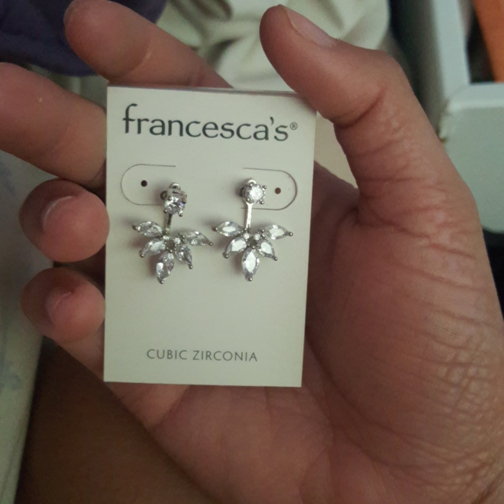 Cute silver earrings